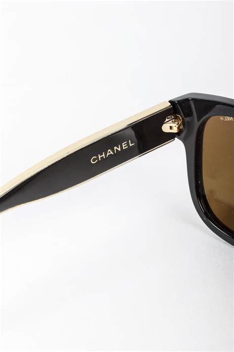 black and gold chanel sunglasses|authentic chanel sunglasses.